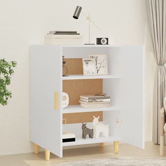Pirro Wooden Sideboard With 2 Doors In White_2