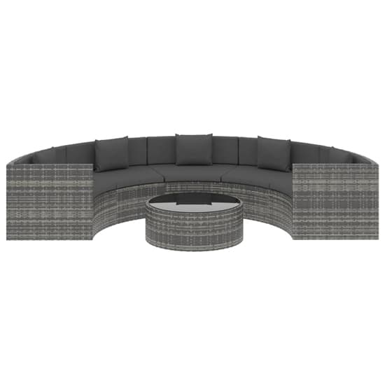 Pixie Rattan 6 Piece Garden Lounge Set with Cushions In Grey_3