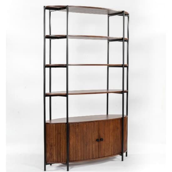 Plano Acacia Wood Bookcase With 3 Shelves In Walnut_2