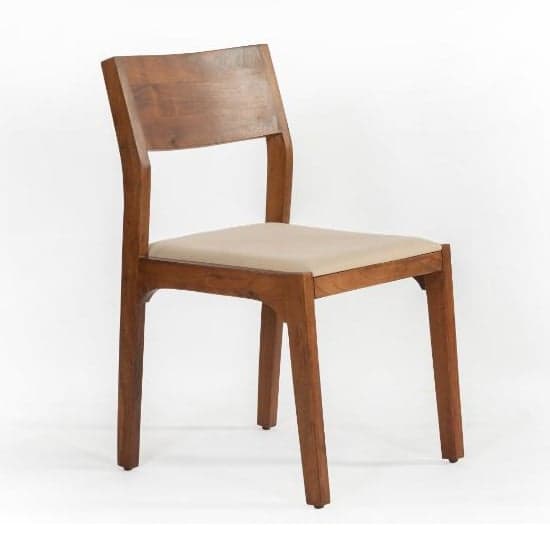 Plano Walnut Acacia Wood Dining Chairs In Pair_2