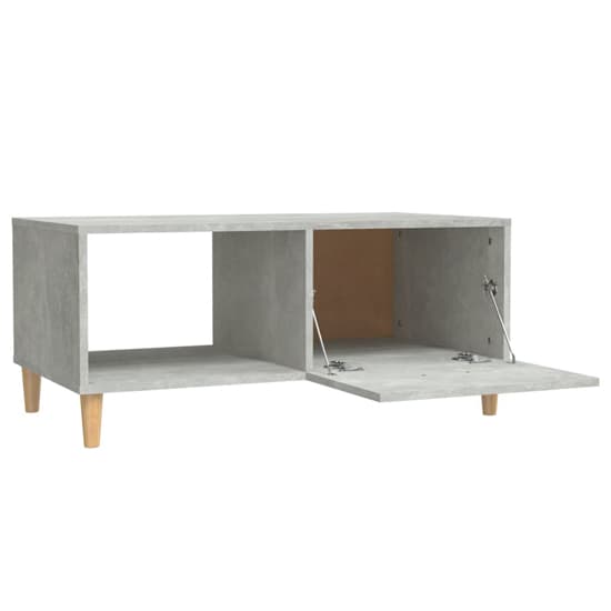 Plano Wooden Coffee Table With 1 Flap In Concrete Effect_5