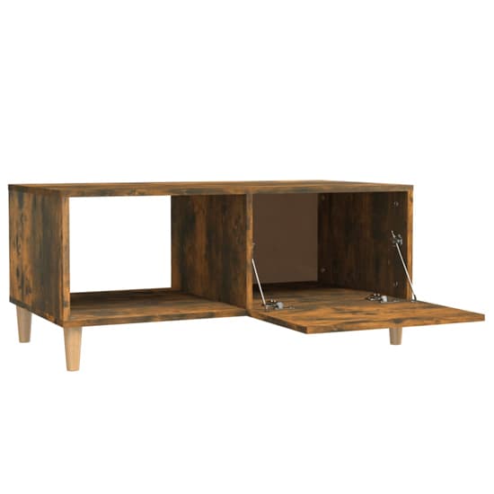 Plano Wooden Coffee Table With 1 Flap In Smoked Oak_5
