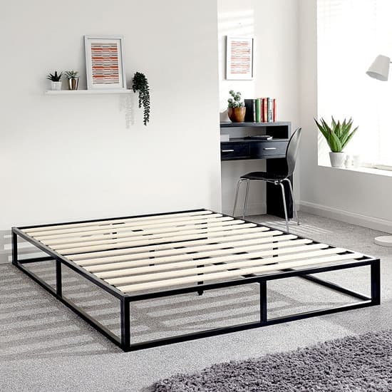 Putney Metal Small Double Bed In Black_3
