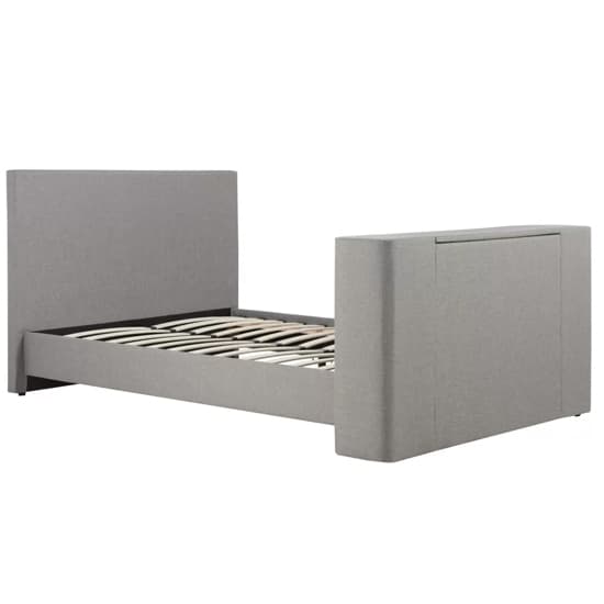 Plazas Fabric Double TV Bed In Grey_6