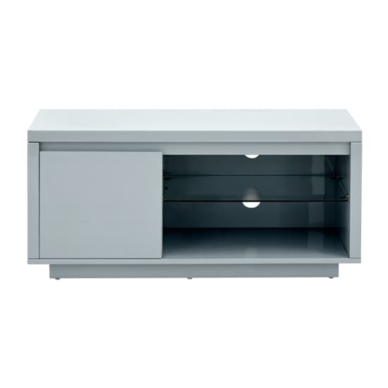 Powick TV Stand In Grey High Gloss With LED Lighting_6