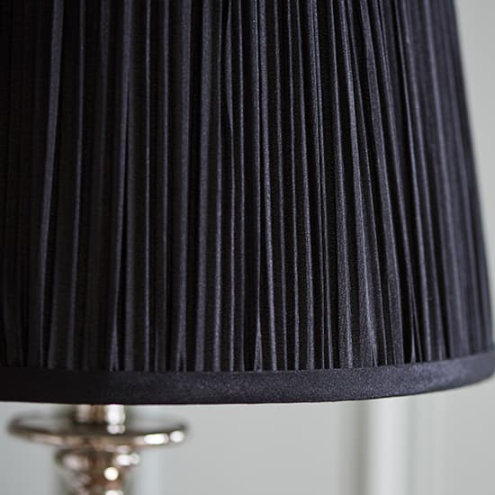 Polina Medium Table Lamp In Polished Nickel With Black Shade_2