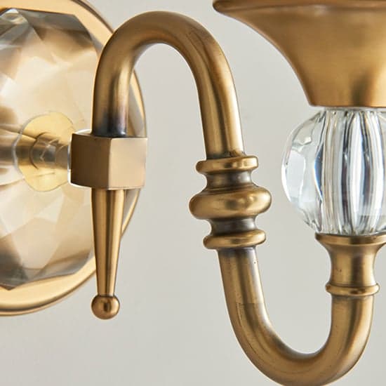 Polina Single Wall Light In Antique Brass_2