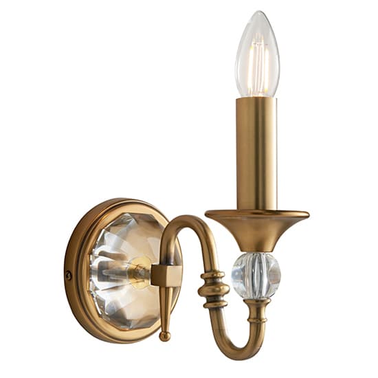 Polina Single Wall Light In Antique Brass_3