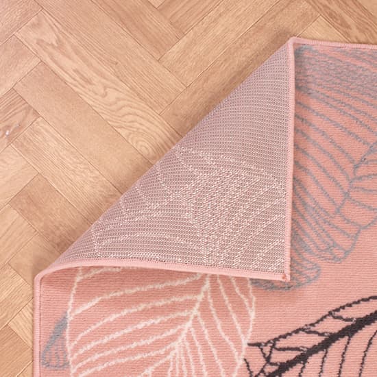 Poly Autumn 120x160cm Modern Pattern Rug In Flamingo_3