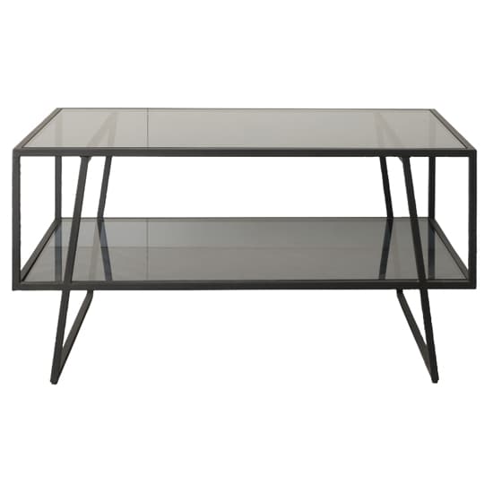 Pomona Glass Top Coffee Table In Black With Metal Frame_3