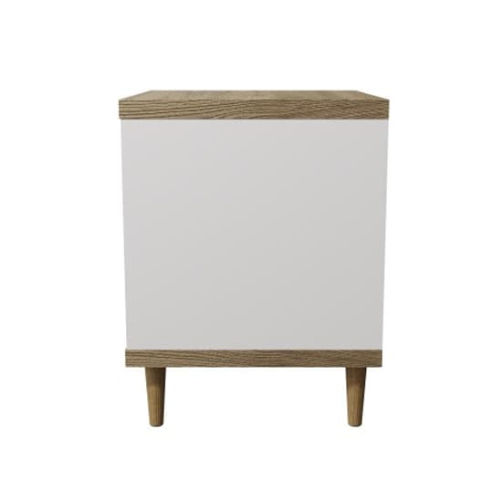 Pontus Wooden Lamp Table In Vienna Oak And White_3
