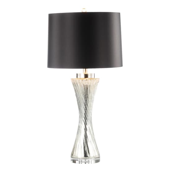 Porec Black Satin Shade Table Lamp With Silver Twist Base_3