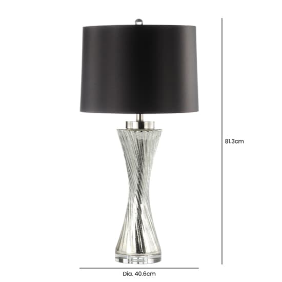 Porec Black Satin Shade Table Lamp With Silver Twist Base_6