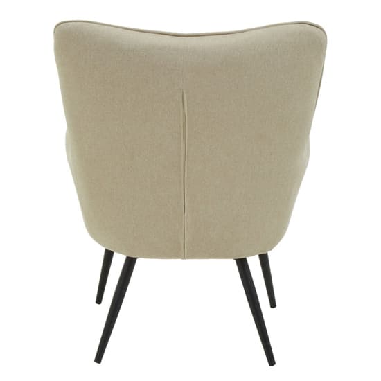 Porrima Fabric Upholstered Armchair In Natural_4