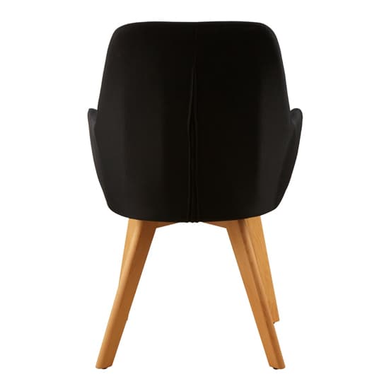 Porrima Fabric Upholstered Leisure Bedroom Chair In Black_4