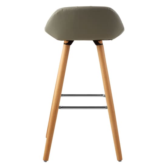 Porrima Grey Faux Leather Bar Stools In Pair_5