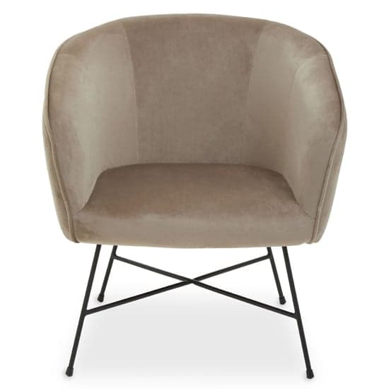 Porrima Velvet Upholstered Accent Chair In Pink_2