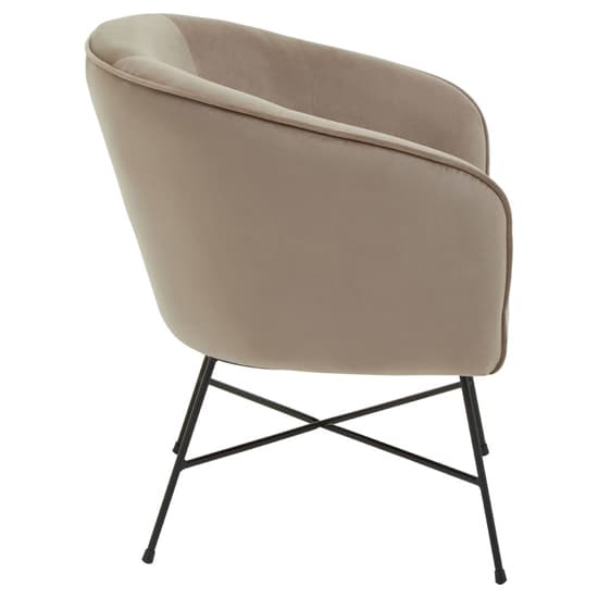 Porrima Velvet Upholstered Accent Chair In Pink_3
