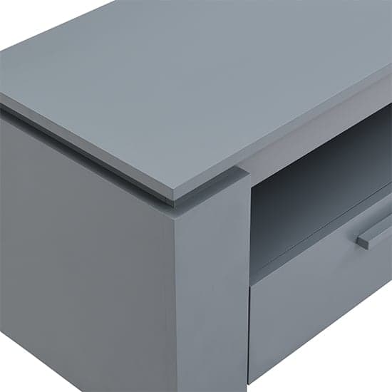 Portland Wooden TV Stand With 2 Drawers In Grey_9