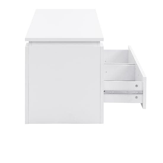 Portland Wooden TV Stand With 2 Drawers In White_7