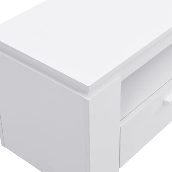 Portland Wooden TV Stand With 2 Drawers In White_9