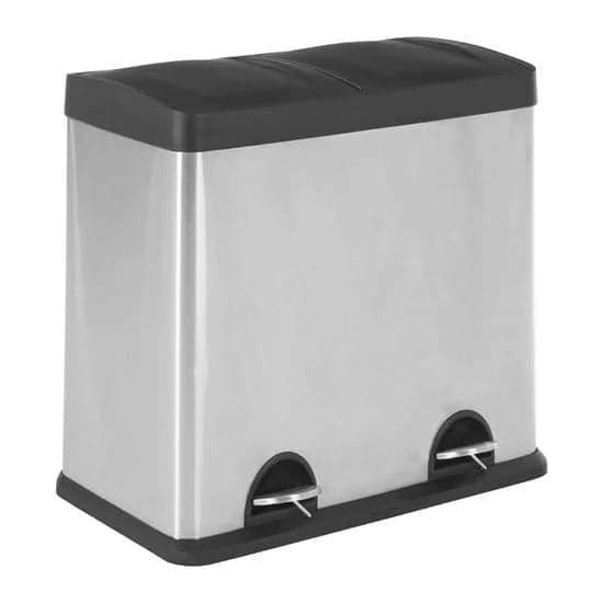 Potenza Stainless Steel 48 Litre Rex Recycle Pedal Bin_2