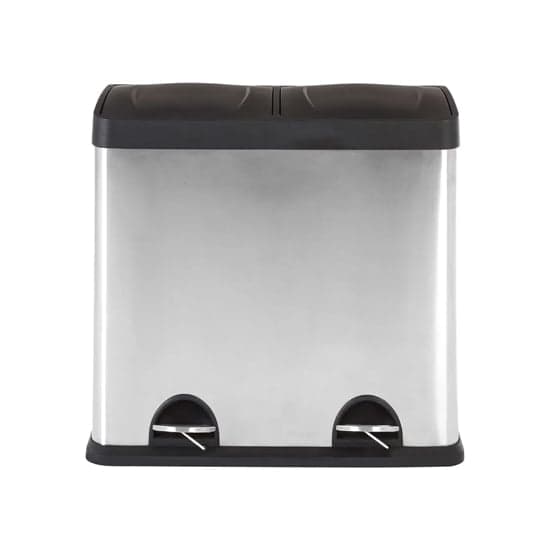 Potenza Stainless Steel 48 Litre Rex Recycle Pedal Bin_1