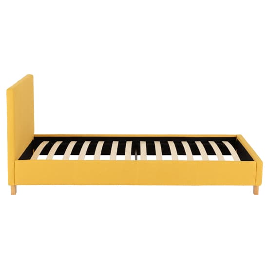 Prenon Fabric Upholstered Single Bed In Mustard_5
