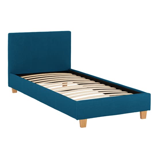 Prenon Fabric Upholstered Single Bed In Petrol Blue_3