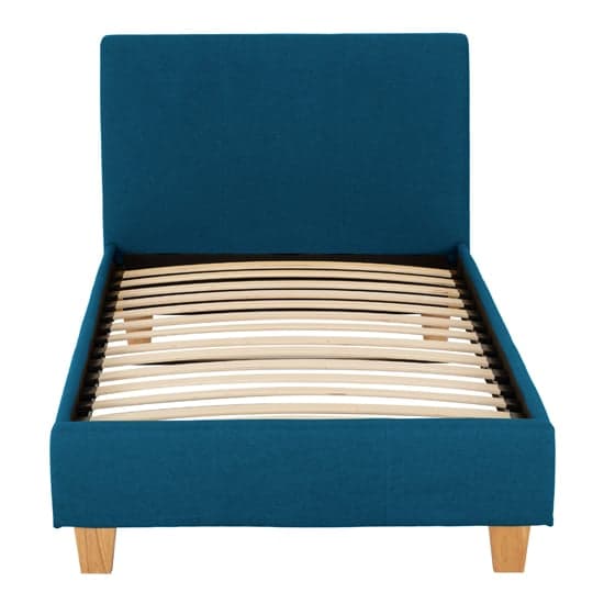 Prenon Fabric Upholstered Single Bed In Petrol Blue_4