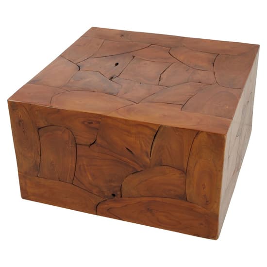 Praecipua Teak Wooden Coffee Table In Brown_4