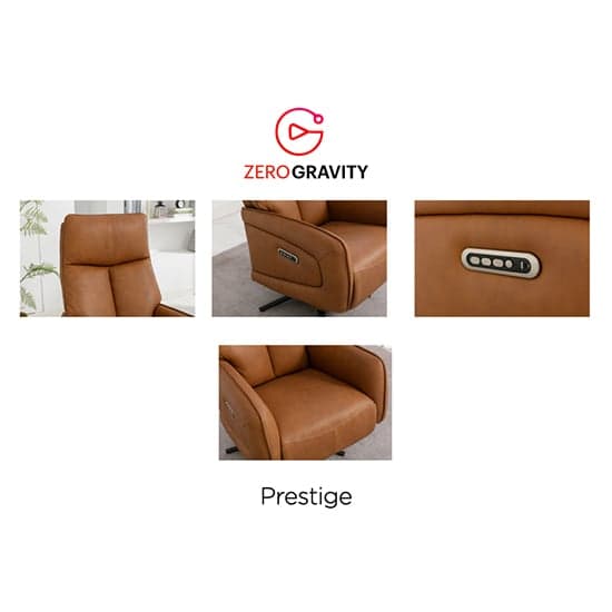 Prato Leather Swivel Recliner Armchair In Camel_5