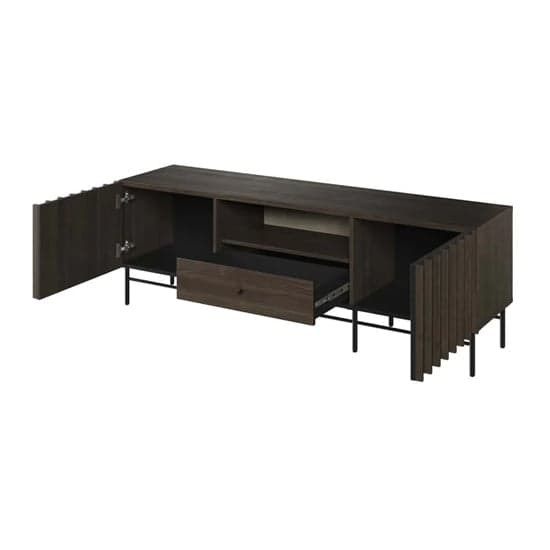 Prato Wooden TV Stand With 2 Doors 1 Drawer In Portland Ash_2