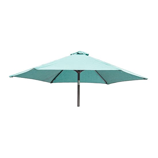 Prats Outdoor Dining Table With 6 Chairs And Parasol In Jade_5