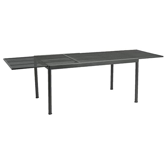 Prats Outdoor Extending Dining Table And 10 Chairs In Charcoal_2