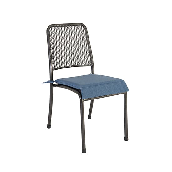 Prats Outdoor Metal Stacking Dining Chair In Grey_6