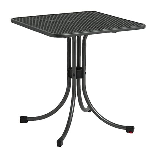 Prats Outdoor Square Bistro Table With 2 Armchairs In Charcoal_2