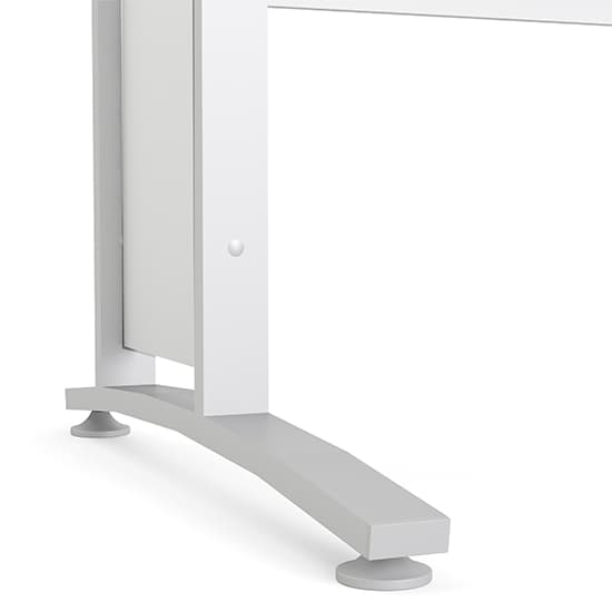 Prax 120cm Computer Desk In White With White Legs_4