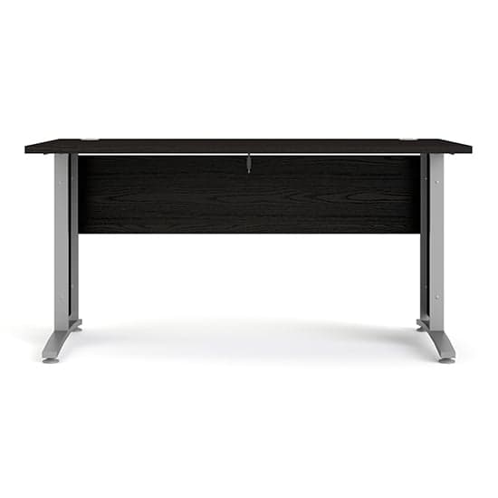 Prax 150cm Computer Desk In Black With Silver Grey Legs_3