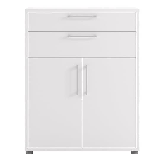 Prax 2 Doors 2 Drawers Office Storage Cabinet In White_2