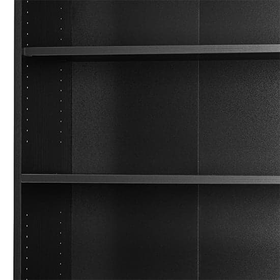 Prax 5 Shelves Home And Office Bookcase In Black_6