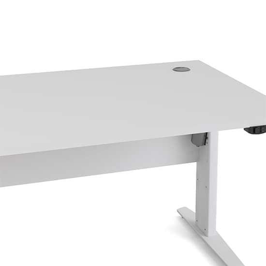 Prax Electric 150cm Computer Desk In White With White Legs_5