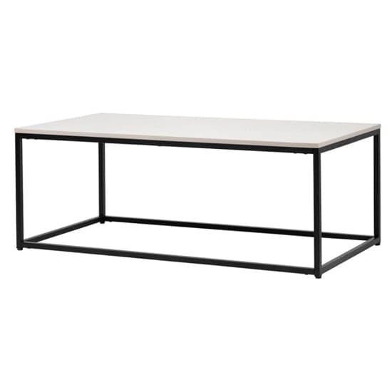 Primm Wooden Coffee Table In Summer Grey With Matte Black Frame_2