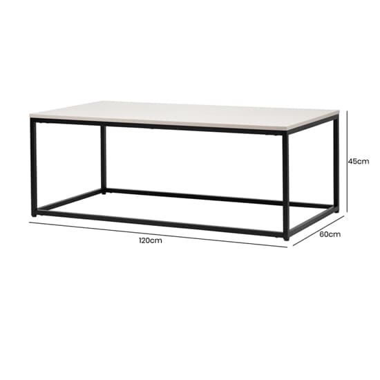 Primm Wooden Coffee Table In Summer Grey With Matte Black Frame_5