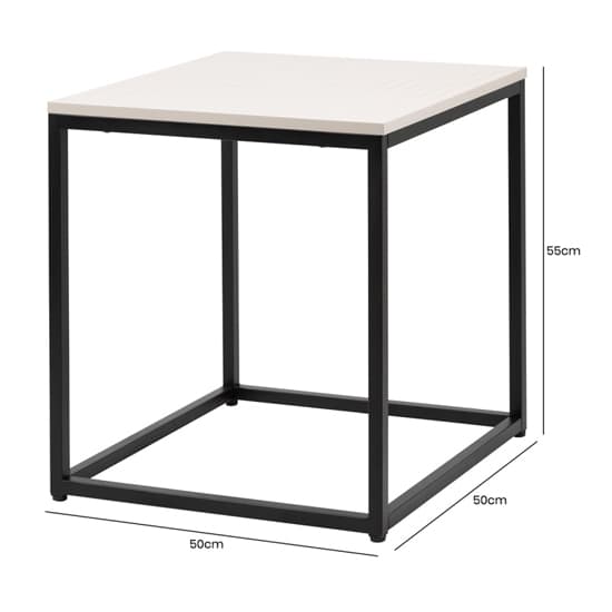 Primm Wooden End Table In Summer Grey With Matte Black Frame_5