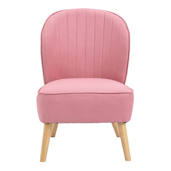 Princess Childrens Fabric Accent Chair In Pink_7