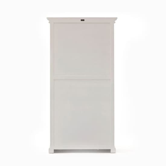 Proviko Wooden Bookcase With 2 Drawers In Classic White_4