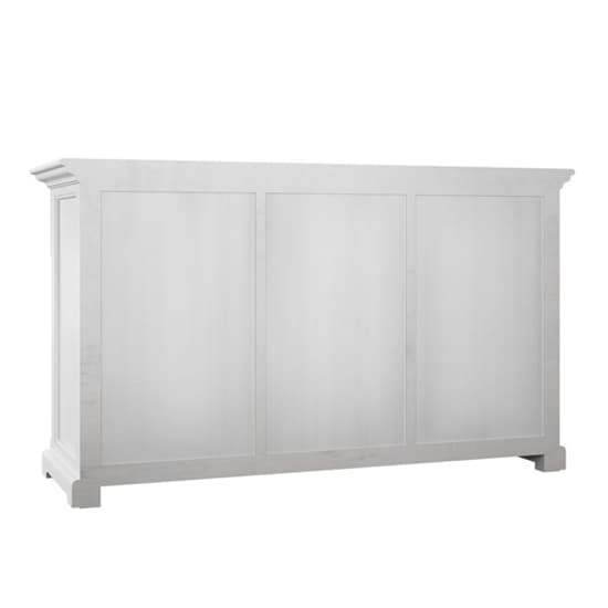 Proviko Wooden Classic Sideboard With 3 Doors In Classic White_3