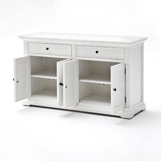 Proviko Wooden Classic Sideboard In Classic White_2