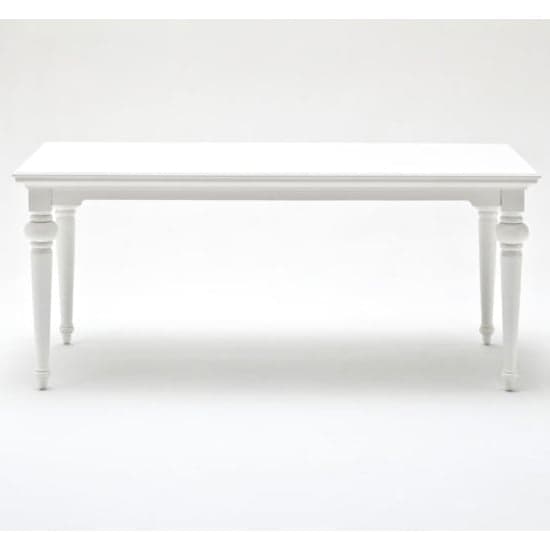 Proviko Wooden Dining Table In Classic White_2